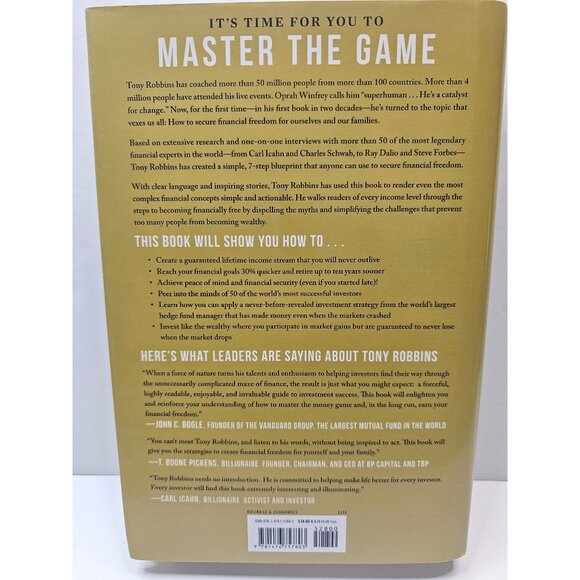Money Master The Game By Tony Robbins Hardcover Book - Picture 2 of 4